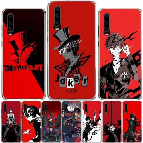 P5 P Persona 5 Phone Case For Huawei P40 P30 P20 P10 Mate 10 20 30 Lite Pro P Smart Z Plus 2019 Cover Shell Coque
