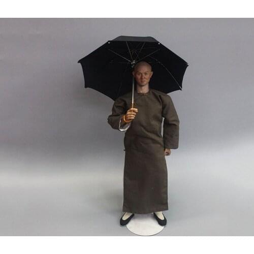 For collections 1/6 Scale Black Umbrella Model About 17cm ZY3003 Fit 12" Male Military Action Figure