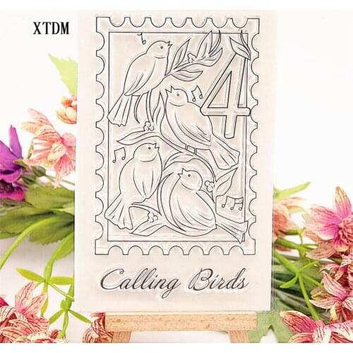 Hot selling Bird nest transparent clear stamp / silicone seal roller stamp DIY scrapbook album / card production