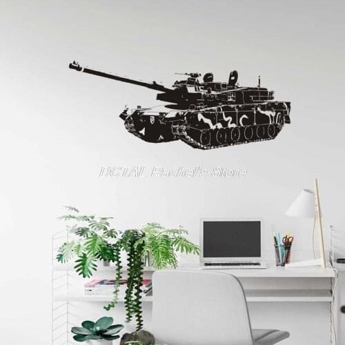 K2 Main Battle Tank Wall Sticker Military Weapon Decal Vinyl Sticker House Murals For Kids Room Decoration