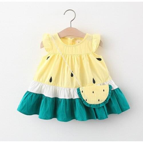 5 pieces/lot) 2021 New Arrival Girls Summer Dress 032102