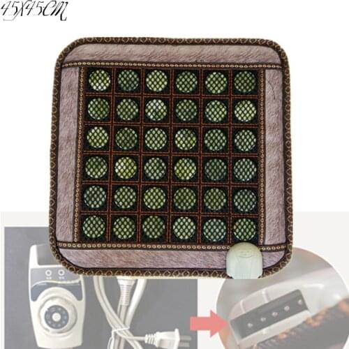 New natural jade thermal korea heated mattress indian heating jade cushion 45*45CM