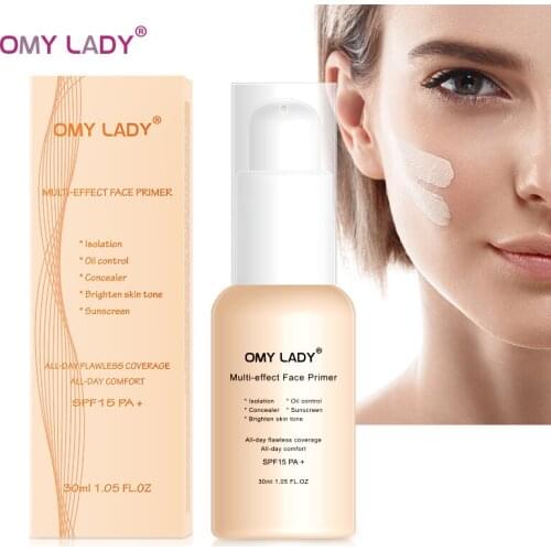 Multi-Effect Face Primer Makeup Base Face Primer Gel Invisible Pore Light Oil-Free Makeup Finish Foundation Cosmetic