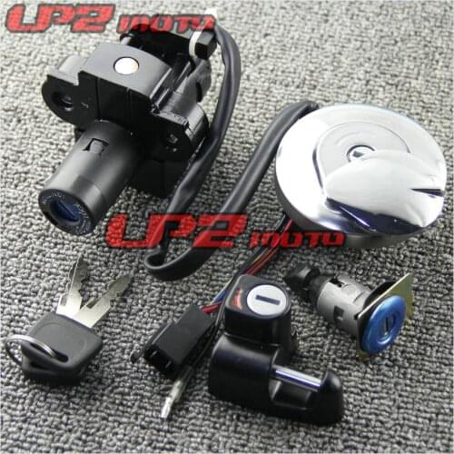 Ignition Switch + Fuel Gas Cap + Helmet Lock + Seat Lock Key Set for Honda CL400 1999 99