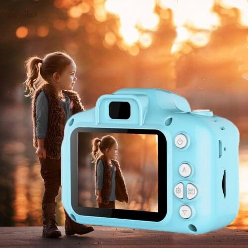 Rechargeable Kids Mini Digital Camera 2.0 Inch HD Screen 2mega Pixels 1080P Projection Video Camera Gift for Children Kids Toy