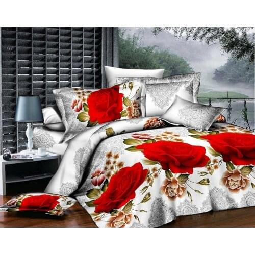Bedclothes Wedding 3d Jacquard Bedding Flower,heart-shaped,stripe Bedding Double King Size Pillowcase Bedsheets Duvet Cover Set