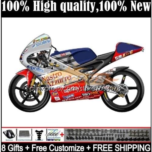 RS125R For Aprilia RS 125 RS4 RS-125 RS125 99 01 02 03 04 05 52CL.162 RSV125 R 1999 2000 2001 2002 2003 2005 Fairing silver red