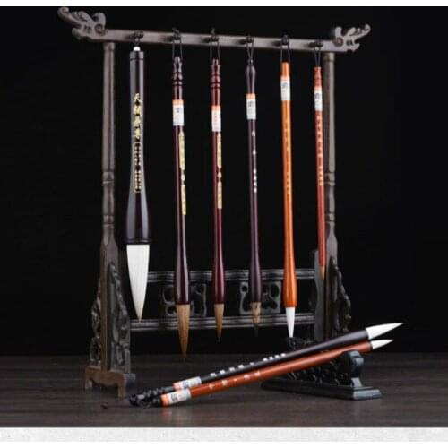 Tinta China 8pcs/set Chinese Calligraphy Brush Pen Beginner Student Calligraphy Painting Multiple Hair Writing Brushes Set