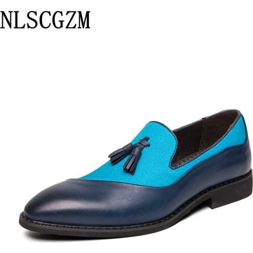 Tassels Wedding Dress Italian Oxford Shoes for Men Leather Shoes Men Formal Mens Dress Shoes Loafers Office 2021 Coiffeur Scarpe