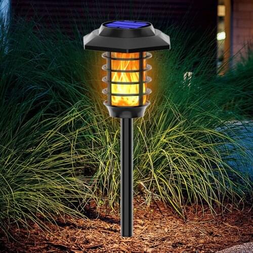 Outdoor Led Solar Lights Flickering Dancing Flame Torch Solar Lighting Waterproof Lamp For Garden Decoration Landscape Lawn Path