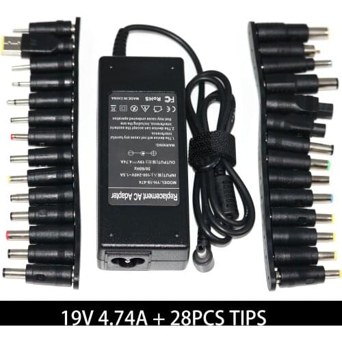 19V 4.74A 90W Universal Laptop Power Adapter Charger for Multifunctional adjustable voltage power adapter with 28 Connectors