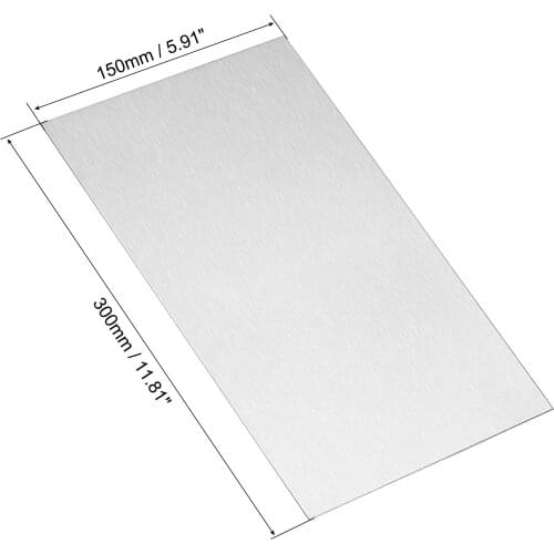 Uxcell Aluminum Sheet, 300mm x 150mm x 1mm Thickness 3003 Aluminum Plate