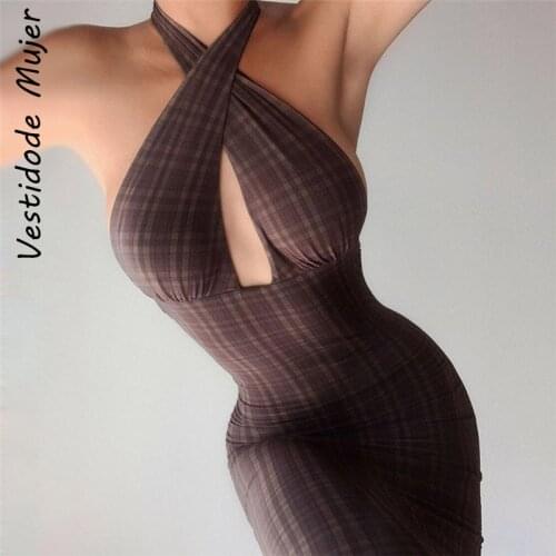 Летние платья в клетку Vestidodemujer China At AliExpress