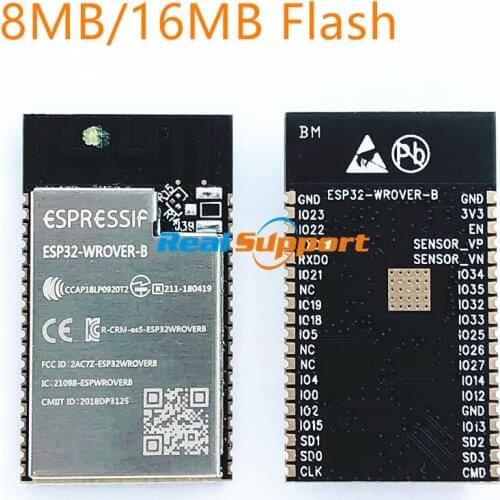 ESP32-WROVER-B 8MB /16MB SPI Flash ESP32-WROVER PCB Onboard Antenna module based on ESP32-D0WD WiFi-BT-BLE MCU module