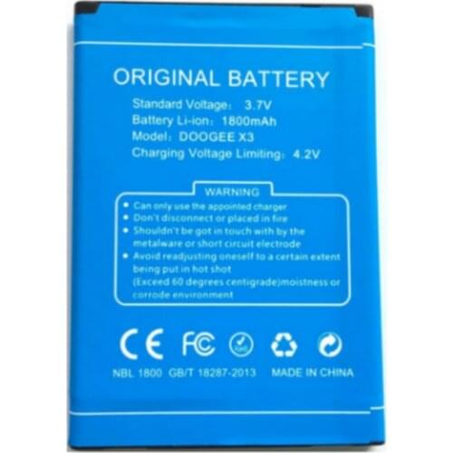 High quality Replacement Battery Authentic 1800mAh for Doogee x3 Mobile phone