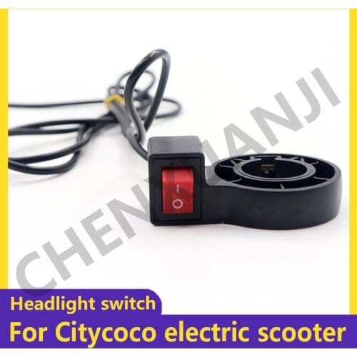 High Quality Headlight Switch for Citycoco Electric Scooter 1.5-2m Wire Start Handlebar Controller Switch