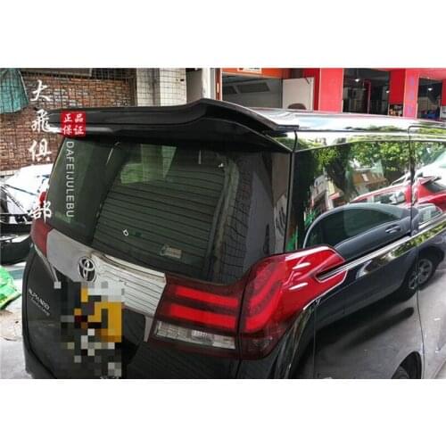 For Toyota Alphard 2016 2017 2018 Carbon Fiber rear boot Wing Spoiler Rear Roof Spoiler Wing Trunk Lip Boot Cover Car Styling