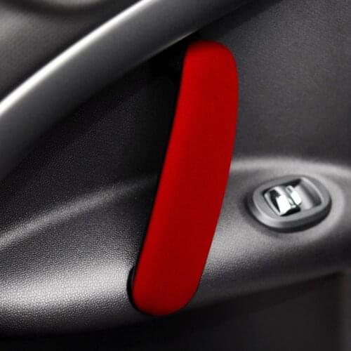 Suede Car Door Inner Handle Bar Frame Cover Trim Sticker Fit For BMW MINI 2011-2016 R60 (4doors）/R61（2doors