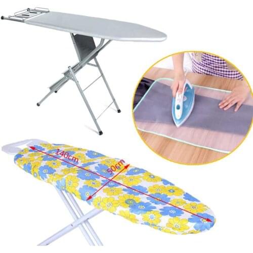 140*50cm Fabric Ironing Board Cover Protective Press Iron Folding Cloth For Ironing Cloth Guard Protect Delicate Easy Fitted