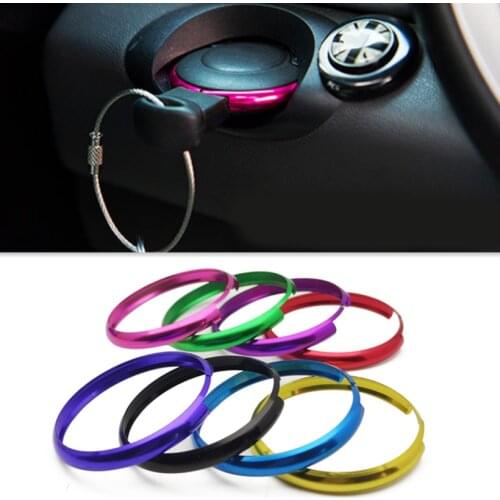 Aluminum Alloy Key Protective Ring Trim Chain Decoaration For BMW Mini Cooper Clubman Countryman Key Shell Automobiles Accessory