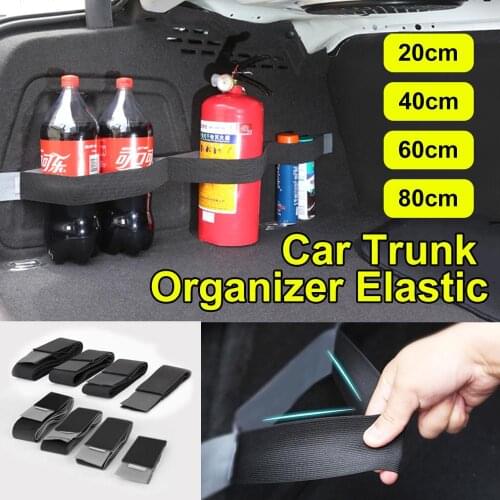 1pcs Car Trunk Organizer Elastic Car Organizer Belt Practical Fixed Storage Stowing Tidying Sticky Tape Belt Car accessories
