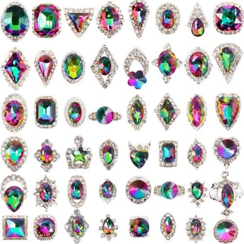 12 Pcs(1 wheel) Nail Art Decoration Wheel Glitter Rhinestone Nail Art Fashionable Decoration 3D DIY Nail Art Stones and Charms,1