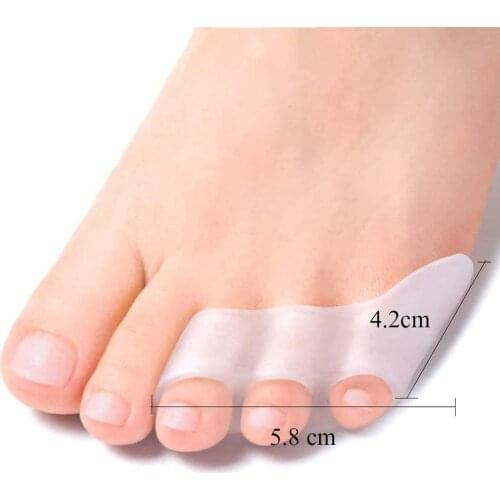 2PCS Toe Corrector Toe Protector Silicone Bunion Thumb Valgus Protector Preventing Blisters Nail Tools Foot Care Toe Separators