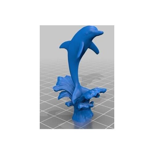 3D model STL format file for cnc printing dolphin digital file not real product compatible CAM softwares