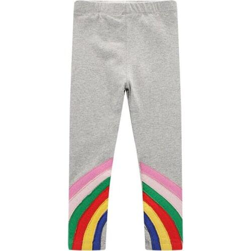 Baby Legging Pant Autumn Girls Trousers Rainbow Printed New Brand Children Clothing Girls Pants Skinny Kids Pants