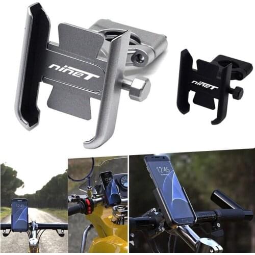 For BMW Rninet RNINET With LOGO GPS Stand Bracket Handlebar Mirror Mobile Phone Holder Motorcycle CNC Aluminum Accessories