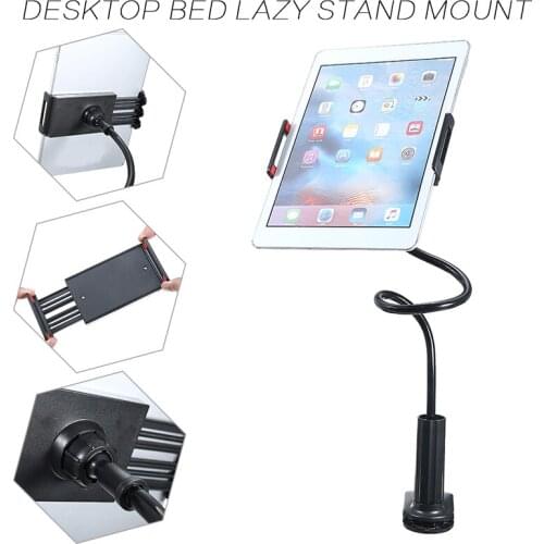 Mobile Phone Tablet Desktop Gooseneck Bracket Holder Stand for Phone Flexible Long Arm Gooseneck Bracket Mount Clamp Holder