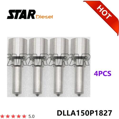 4 Pieces DLLA150P1827 Diesel Injector Nozzle 0433172115 Auto Parts For YUICHAI A60001112100A38 0445120164 0445120293