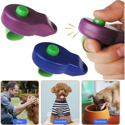 Dog Clicker Portable Pet Training Whistle Answer Sound Guide Pet Dog Trainer Assistive Dog Training Ring Accessory Pet Supplies