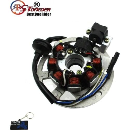 STONEDER 5 Wires 7 Coils Ignition Magneto Stator For 2 Stroke Eton Arctic Cat Yamaha JOG Minarelli 50 50cc 90 90cc Scooter