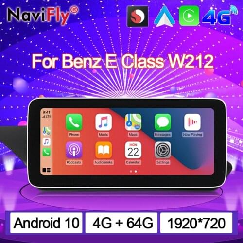 NaviFly Qualcomm 625 Car Stereo Android Auto Multimedia Player With Screen For Mercedes Benz E Class W212 E200 E300 E400 E500