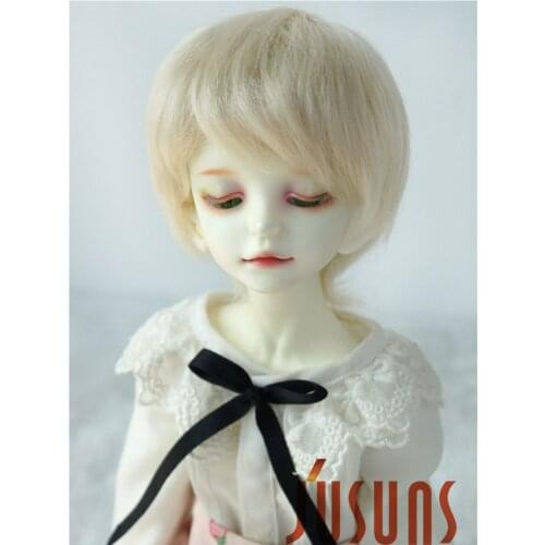 JD071 1/4 Fashion short doll wig MSD Mohair Wigs size 7-8inch Boy Short cut mohair doll wig