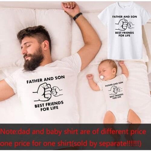 Father and Son Matching Outfits Father and Son Best Friends for Life Family Matching Family Look T Shirt Baby Dad Matching 2021