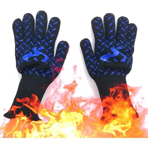 BBQ Gloves High Temperature Resistance Oven Mitts 800 Degrees Fireproof Grill Thermal Insulation Microwave Gloves for kitchen