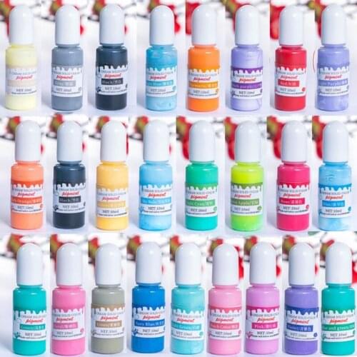 24 Colors Epoxy UV Resin Pigment Opaque Liquid Epoxy UV Resin Dye Resin Colorant