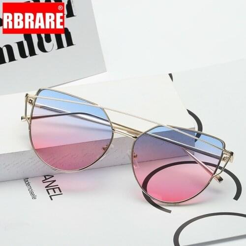 RBRARE 2021 Luxury Cateye Sunglasses Women Candies Sun Glasses Oculos De Sol Feminino Classic Retro Lunette De Soleil Femme