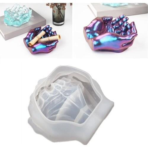 Epoxy Resin Mold - Holding Hands Shape Ashtray Ash Tray Molds - Handmade Trinket Organizer Mould - for DIY Craft Lovers