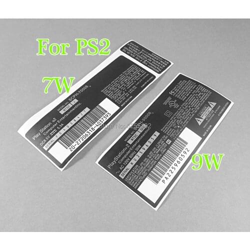 10PCS For PS2 7W 9W sticker for ps2 stickers Lable For PS2 70000 90000 Console and Controllers stickers skin for PS2 sticker