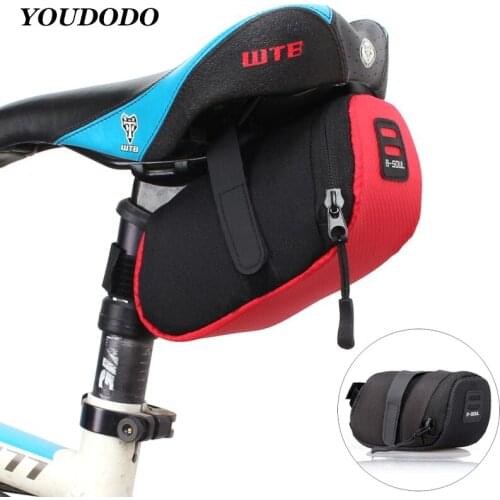 Waterproof Bicycle Seat Bag, Mountain Bike Tail Bag,Large Capacity Polyester Cycling Saddle Bag,Riding Bag