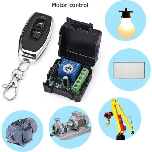 Universal Wireless Remote Control AC220V 2CH rf Relay Receiver and Transmitters for Universal Garage Light Control