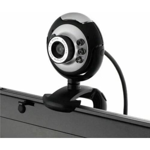Usb Video Web Camera 6 Lights Night Vision Drive-free Clip Camera Computer Webcam with MIC for PC Laptop Camera