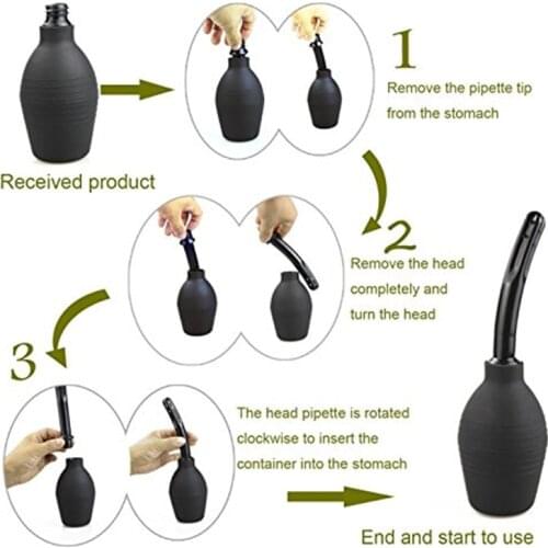 Wetips Silicone Bidet Shower Klisma Anal Bulb Butt Douche Enema Nozzle Douchette Douche Portable Annal Ducha Enema Anal Shower