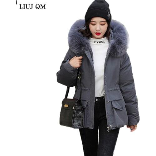 Plus size Winter clothes Women Parkas Wool Liner Warm Winter Fur Coat Women Short Down Jacket Ladies Coats And Jackets 2021