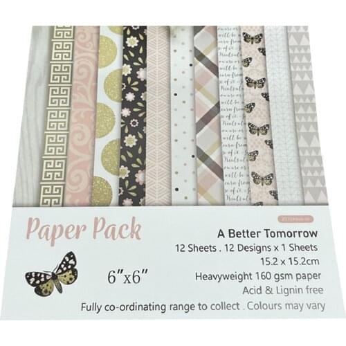 12pc meaning paper pack ours patterned paper Scrapbooking paper pack handmade craft paper craft Background pad Paper Craft