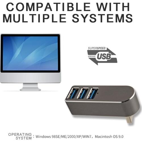 3 Ports USB 3.0 Type A Male Hub Adapter For PC Laptop Notebook Computer Accessories Multi in 1 USB Expansion Splitter Cable