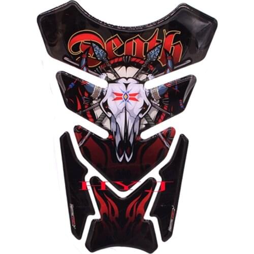 3D Tank Pad Gel Protector Sticker Motorcycle Death Cool Tankpad Case for Universal Moto Motorbike Tank
